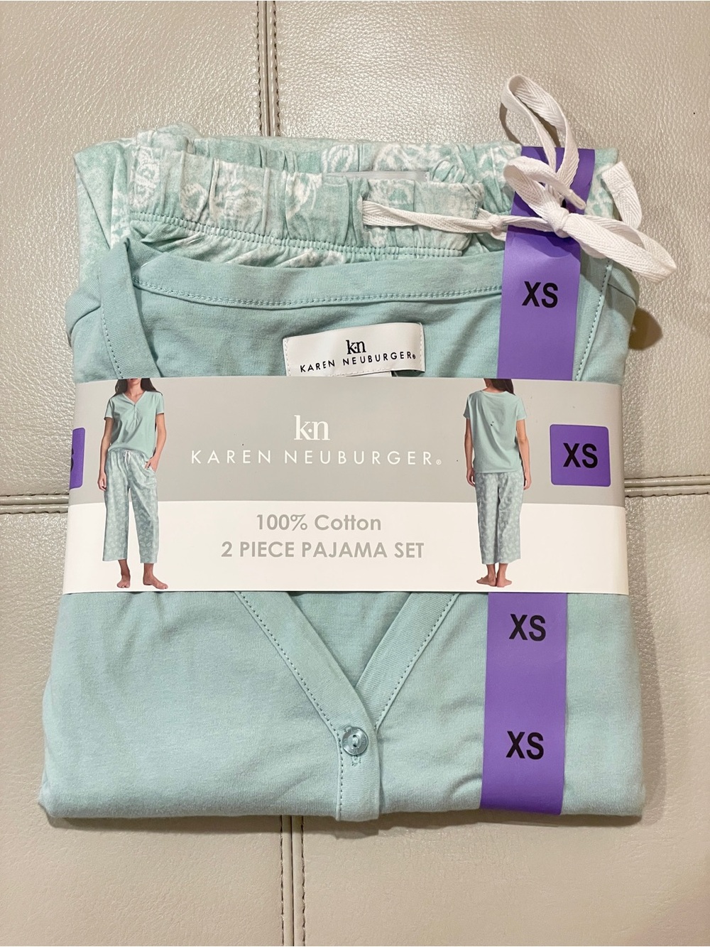 Karen Neuburger Women's 2-Piece 100% Cotton Pajama Set